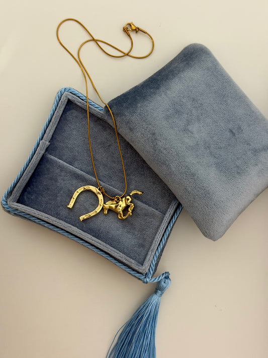Golden Gallop Necklace
