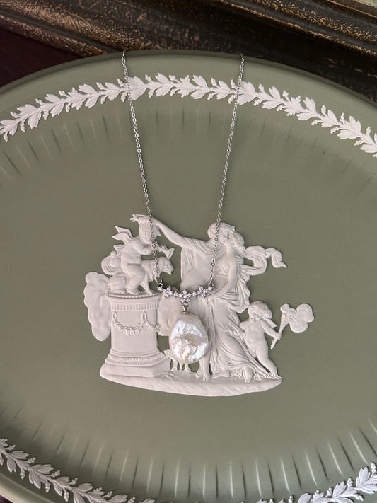 Ophelia Pearl Pendant Necklace