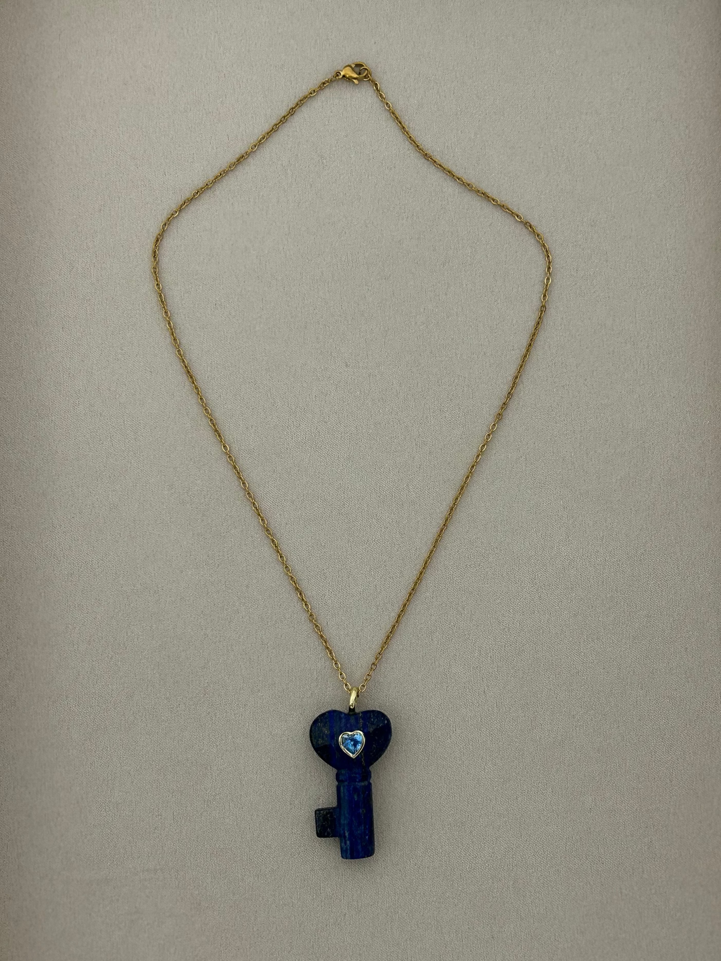 Lapis Lazuli Midnight Key Necklace