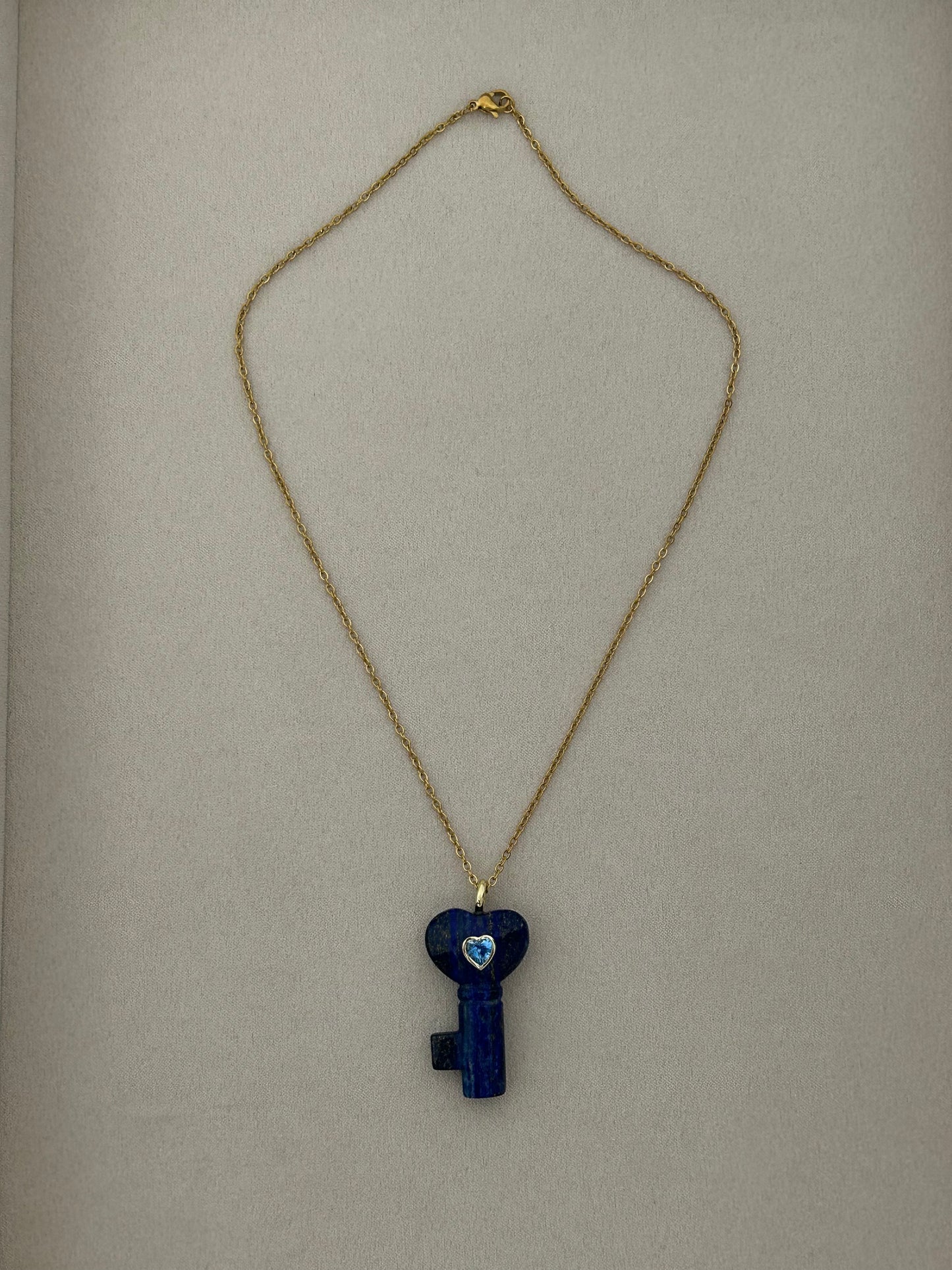 Lapis Lazuli Midnight Key Necklace