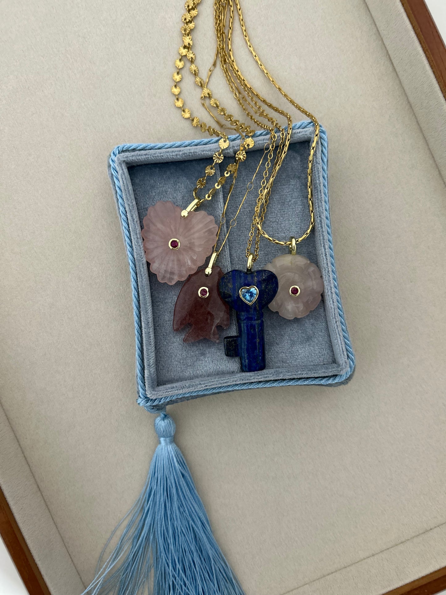 Lapis Lazuli Midnight Key Necklace