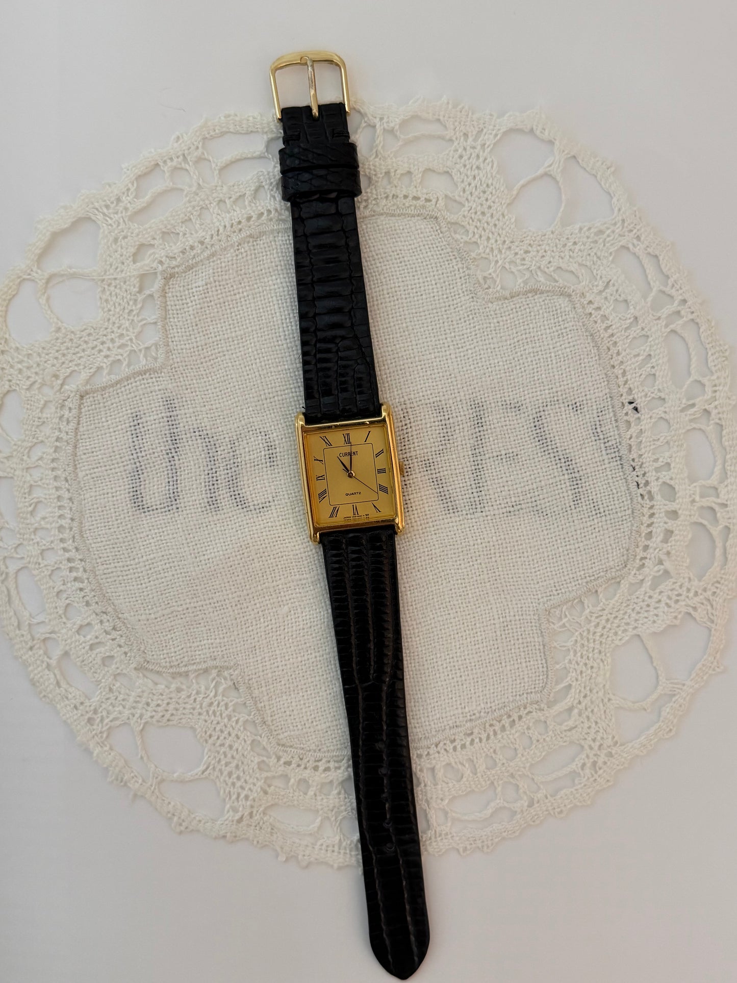 Vintage CURRENT Quartz Tank Watch