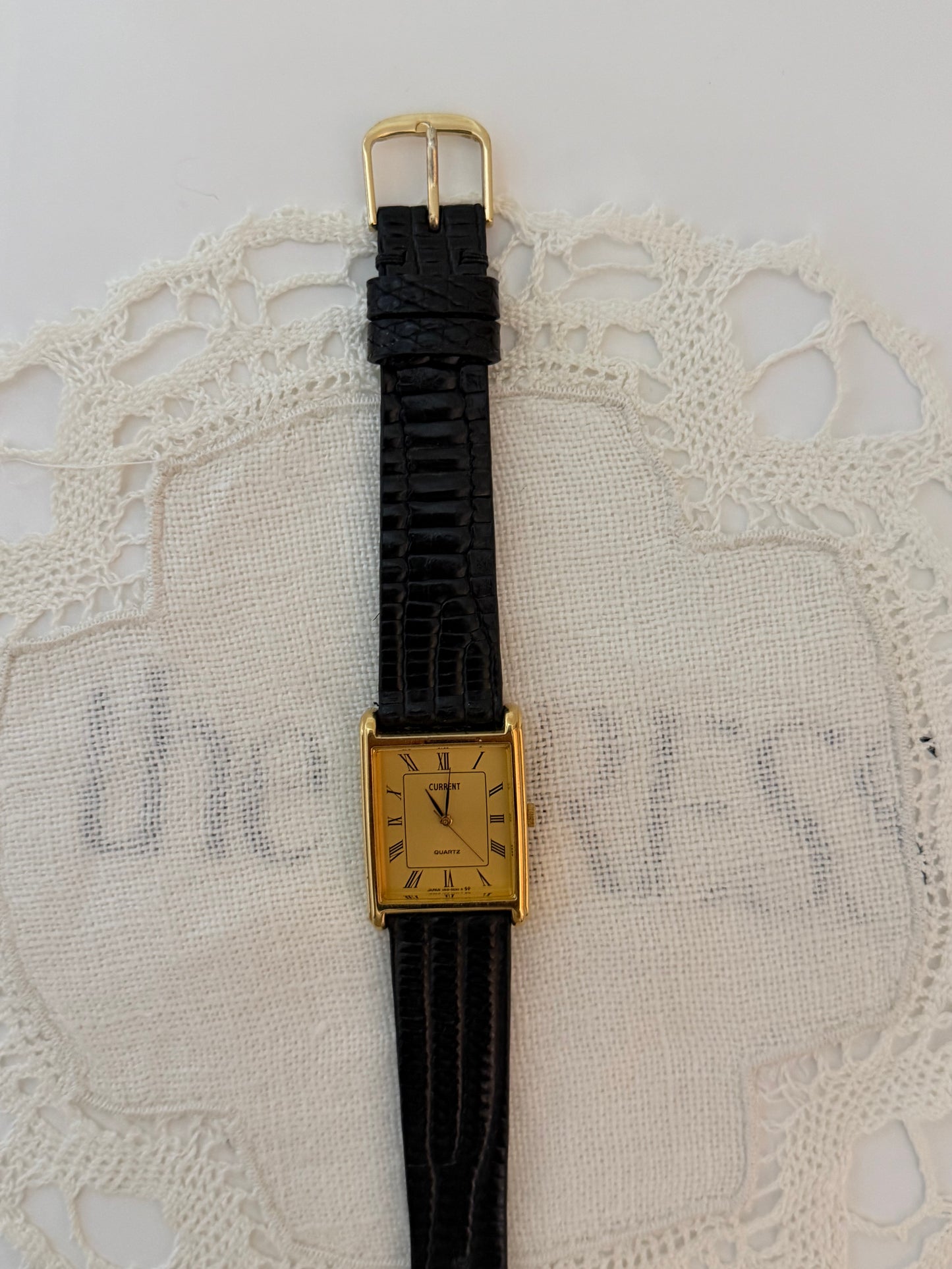 Vintage CURRENT Quartz Tank Watch