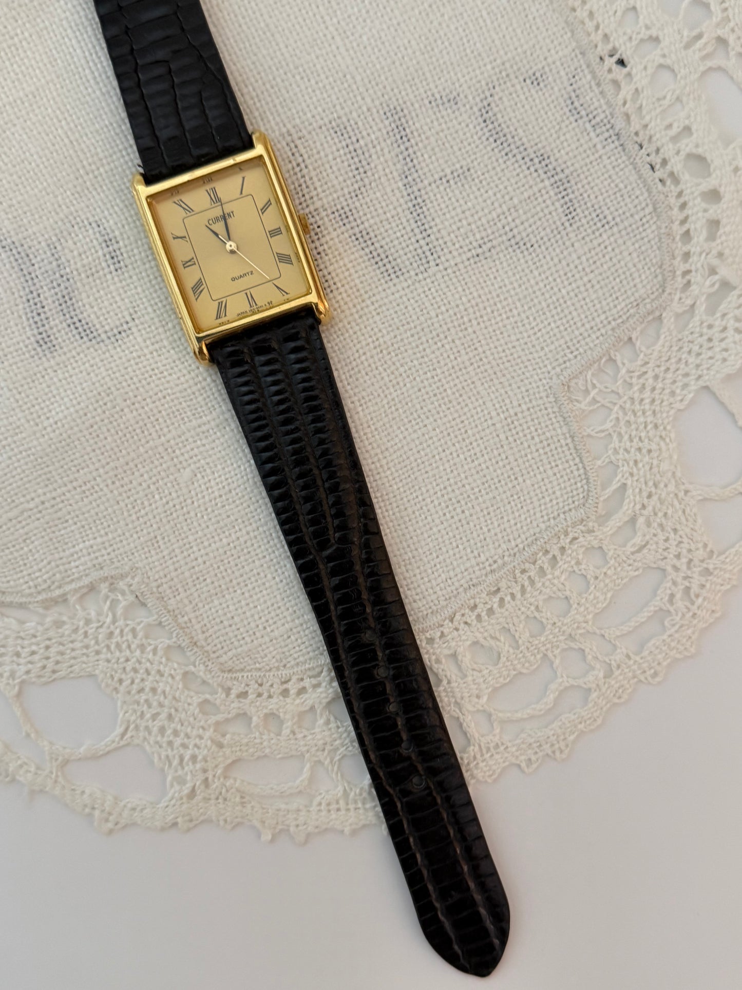 Vintage CURRENT Quartz Tank Watch
