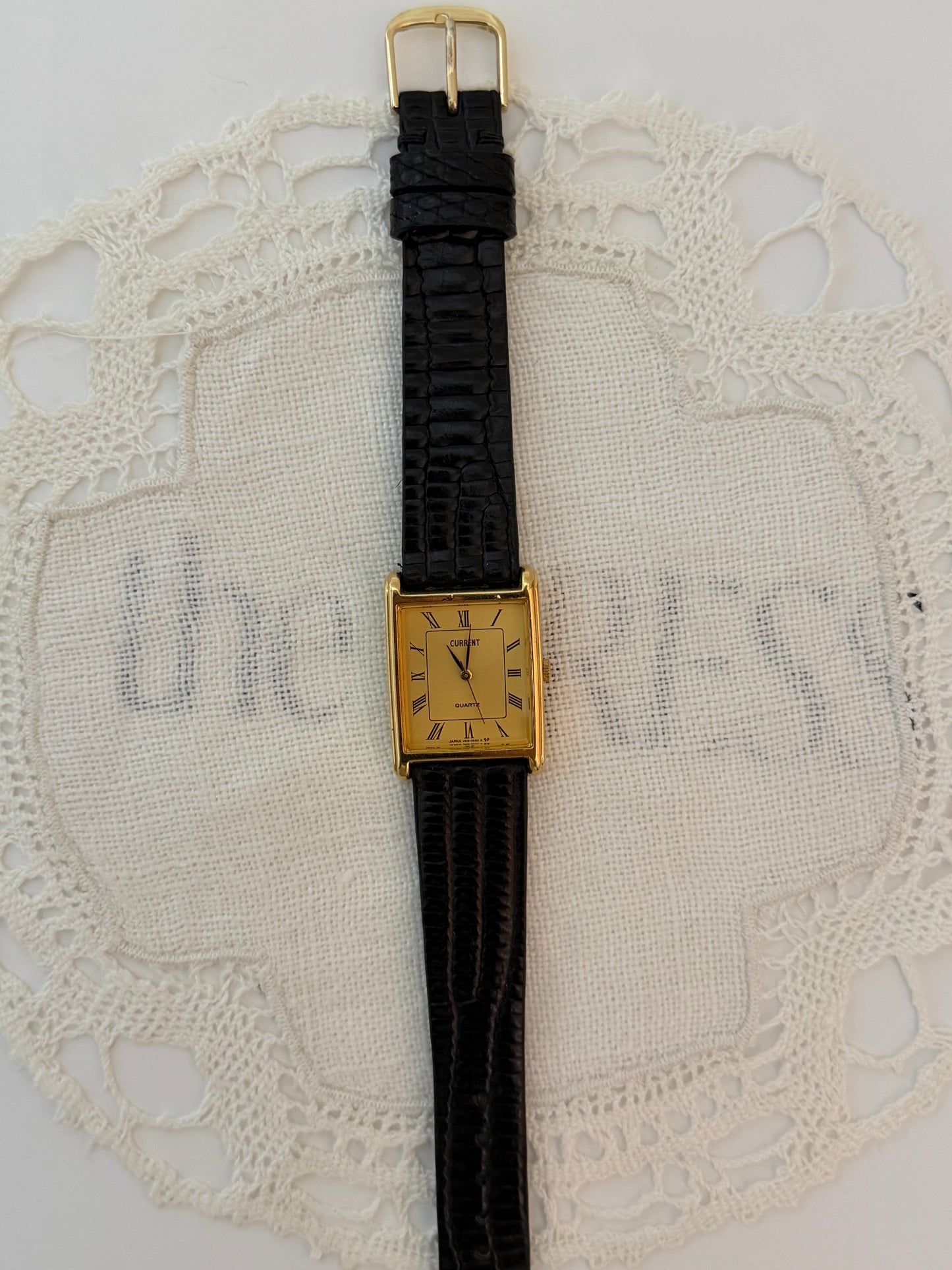 Vintage CURRENT Quartz Tank Watch
