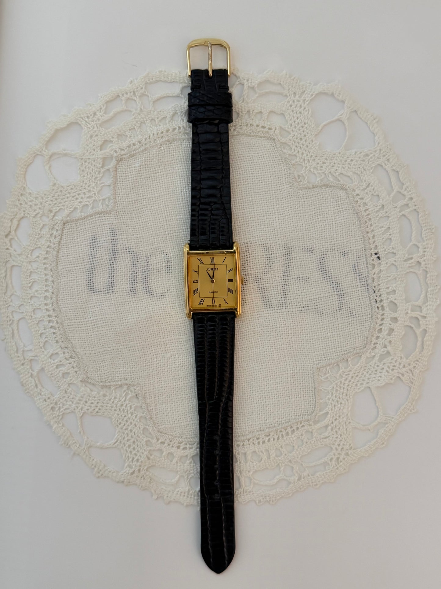 Vintage CURRENT Quartz Tank Watch