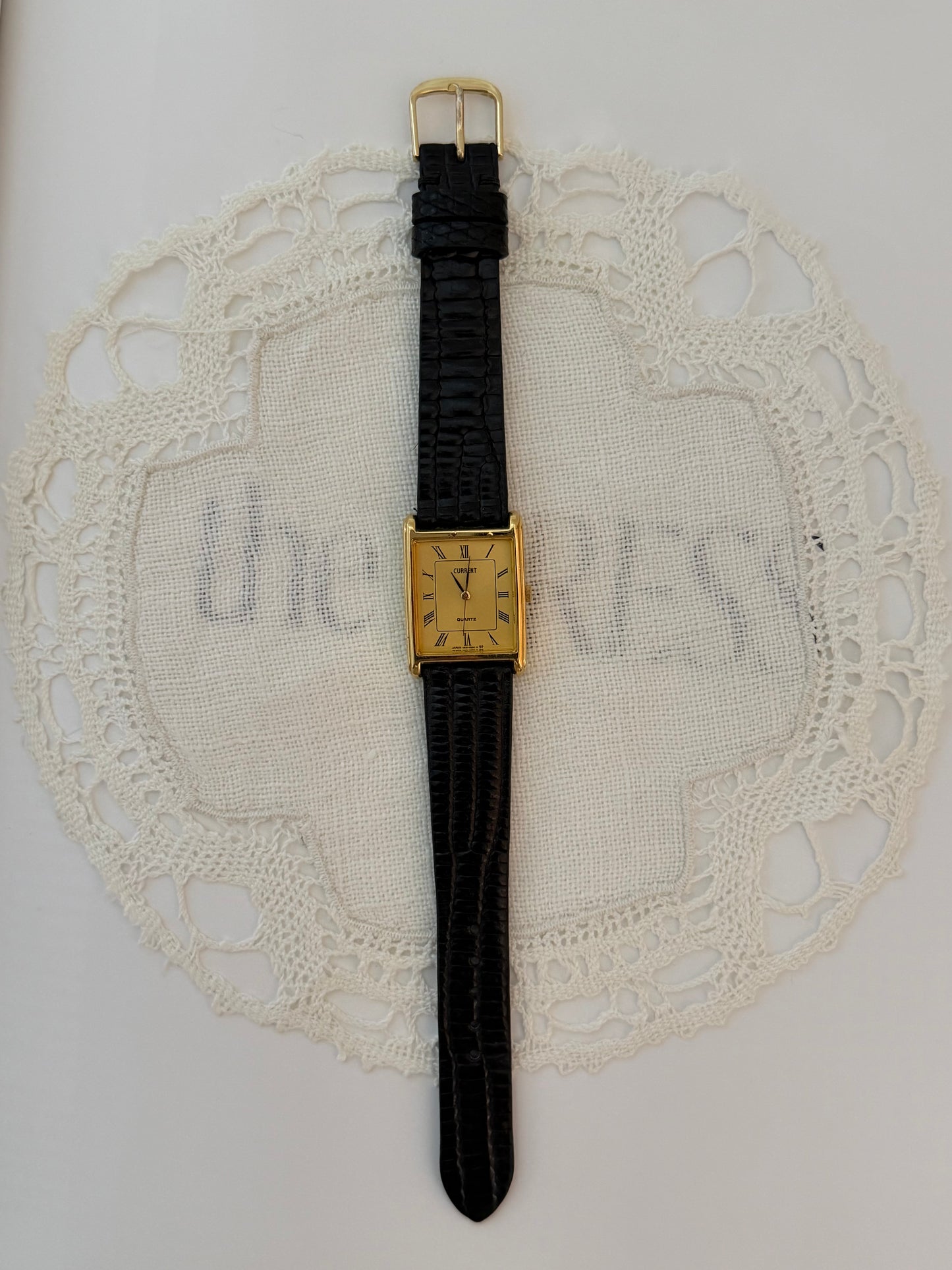 Vintage CURRENT Quartz Tank Watch