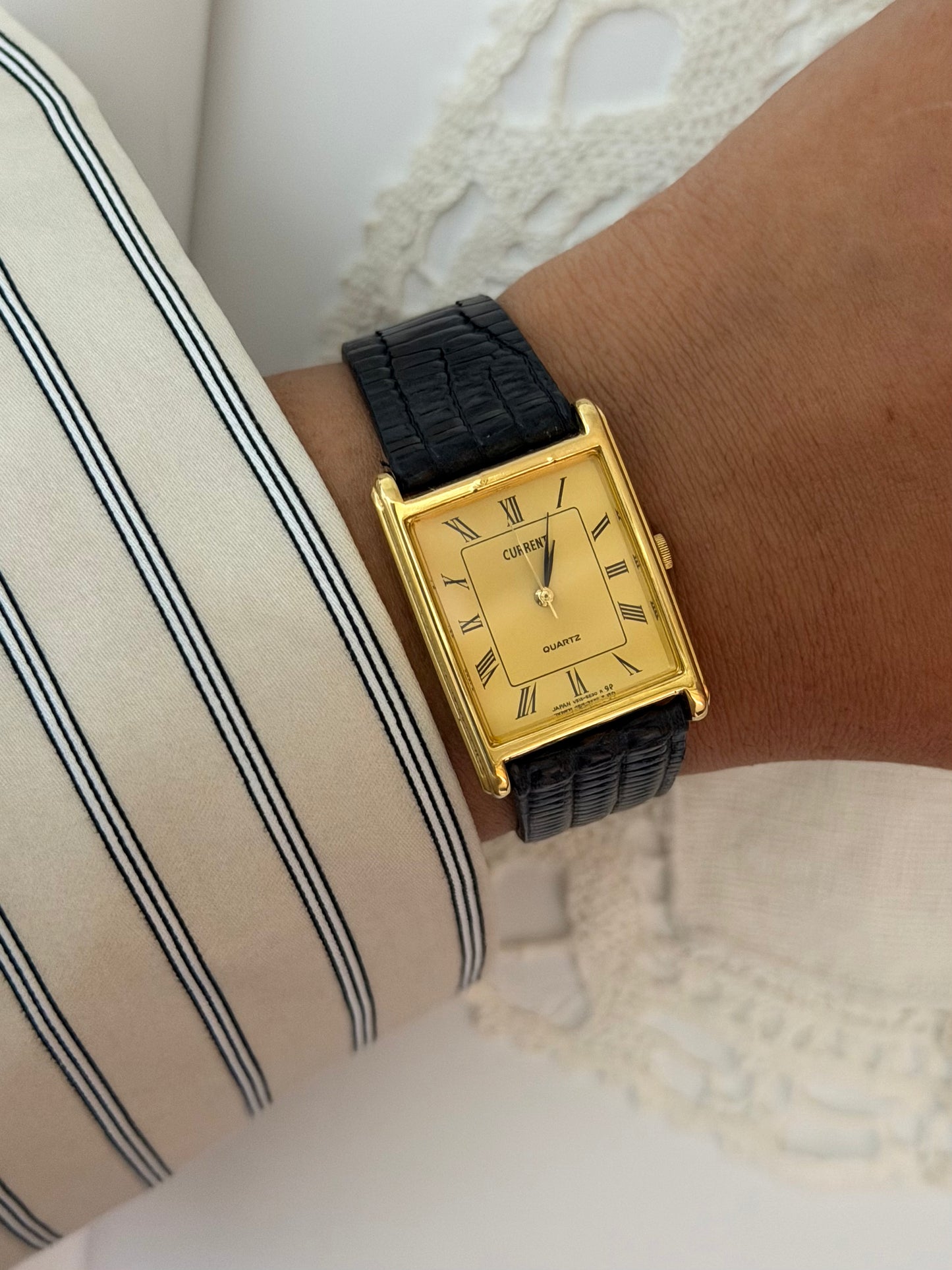 Vintage CURRENT Quartz Tank Watch