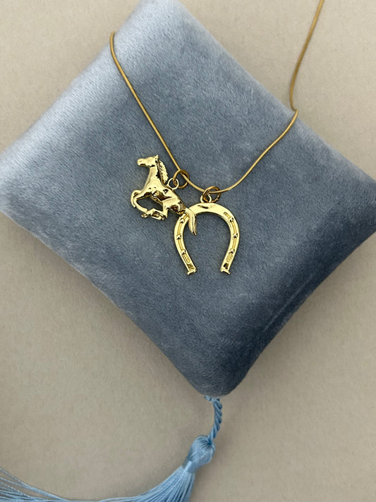 Golden Gallop Necklace
