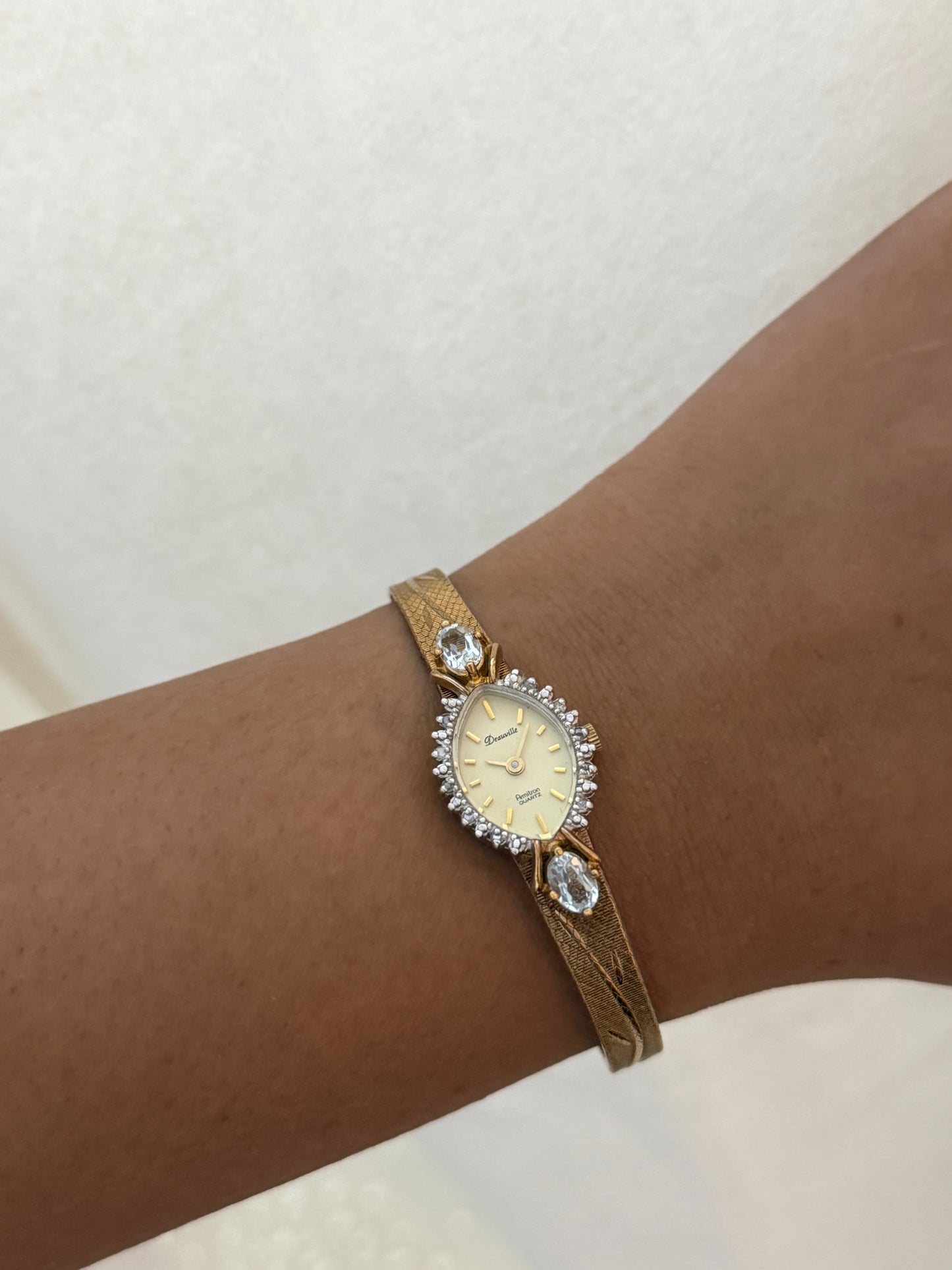 Rare Vintage Deauville Armitron Stone Watch