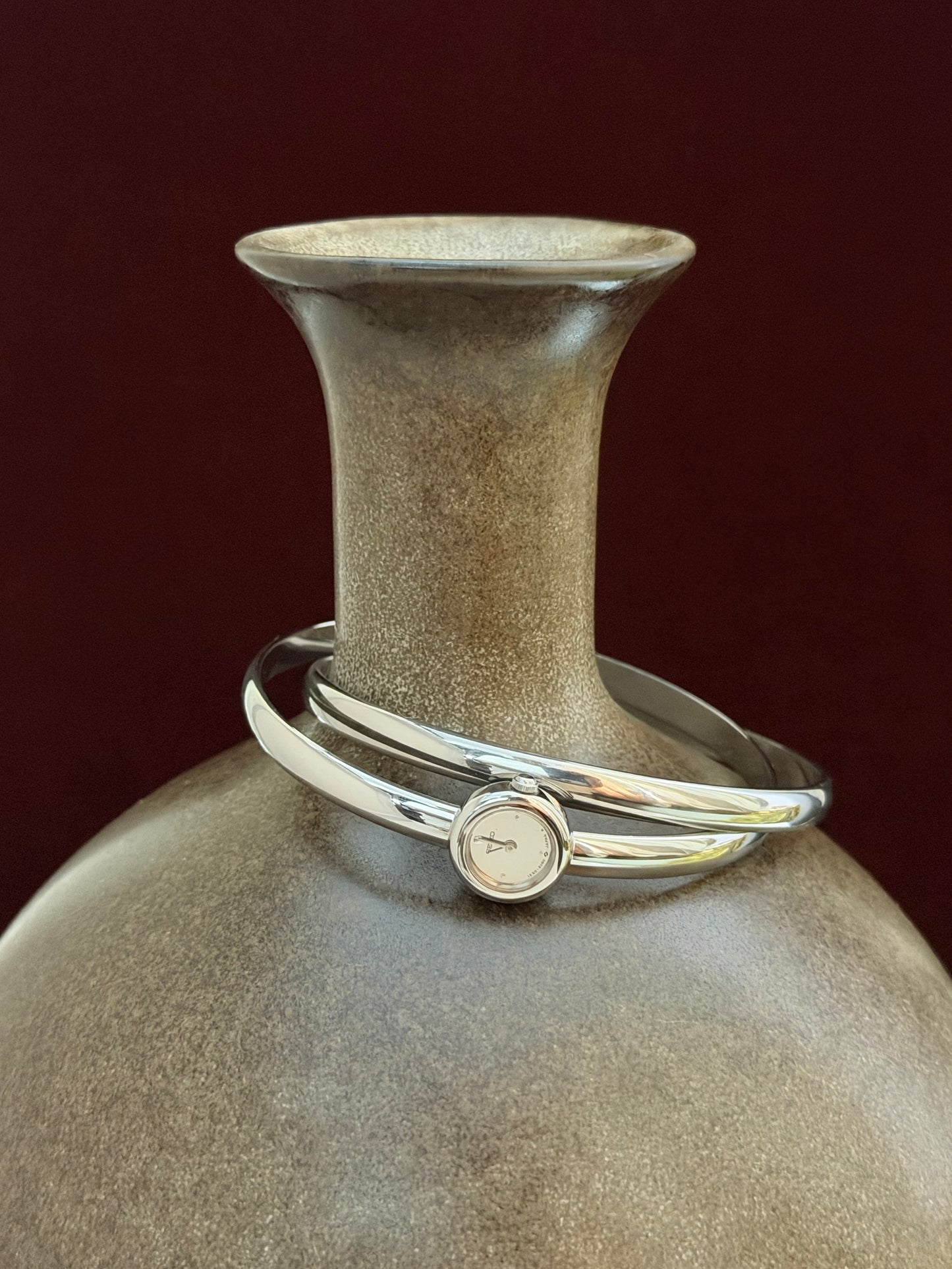 Vintage Seiko Double Bangle Silver Watch