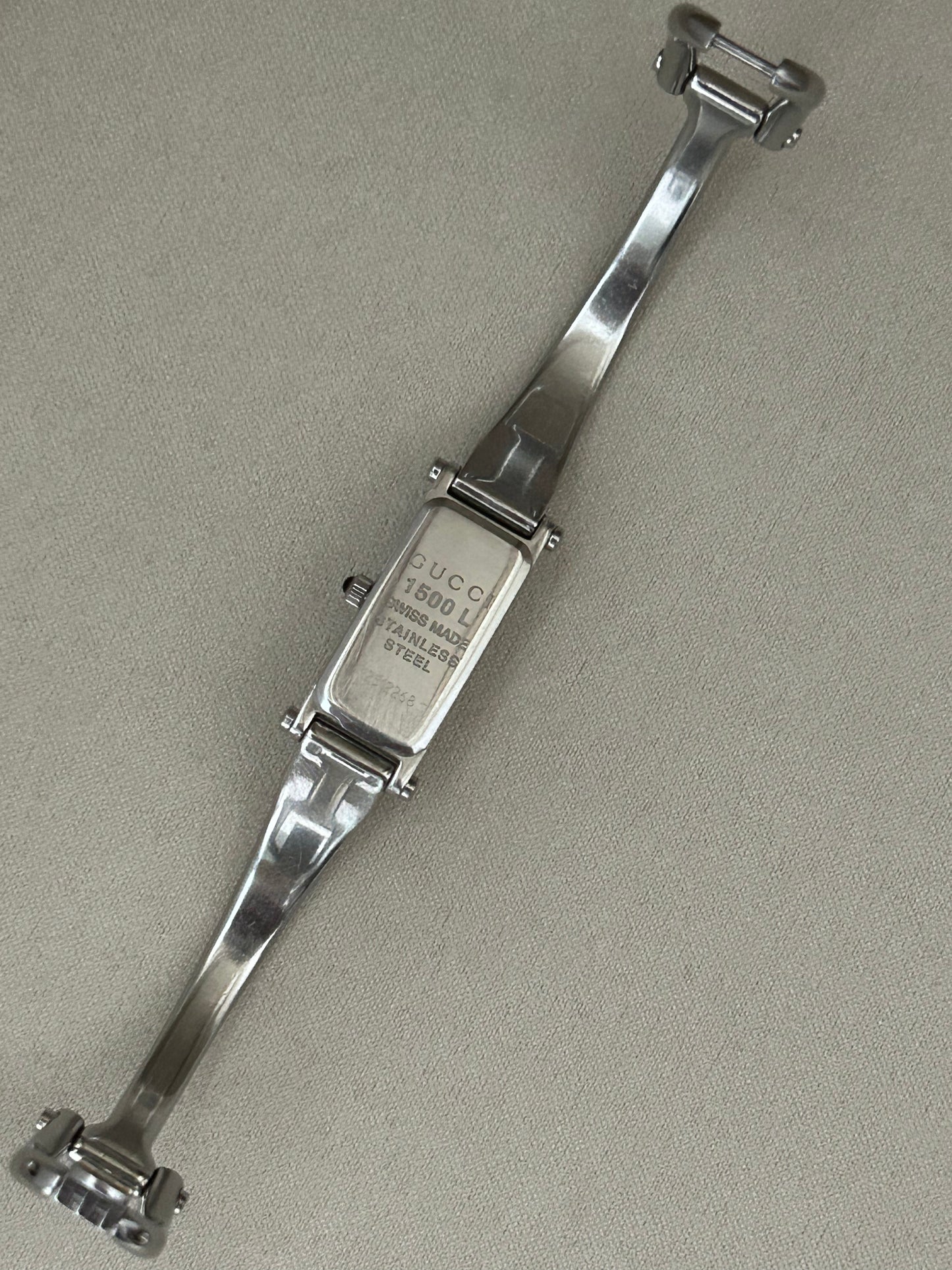 Gucci Pink Mop Dial 1500L Vintage Watch