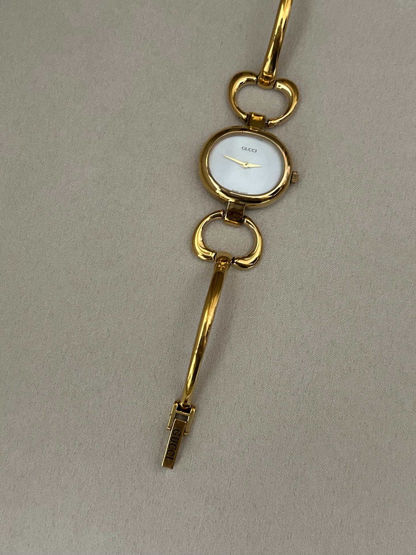 Gucci 1600 Gold Plated Mop Dial Vintage Watch
