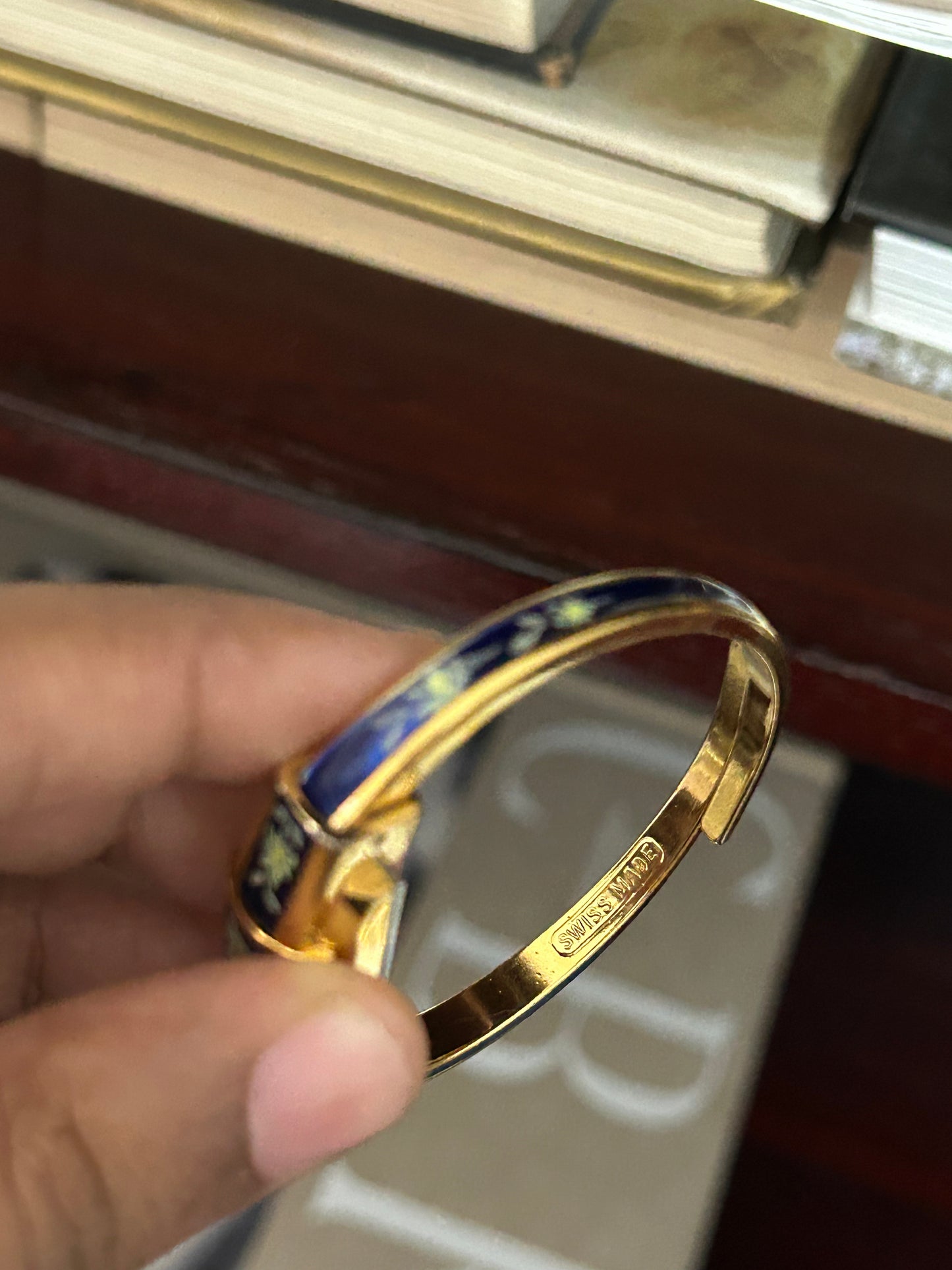 ITRACO Hand Painted Floral Enamel Vintage Watch