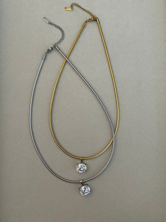 The Margot Solitaire Necklace