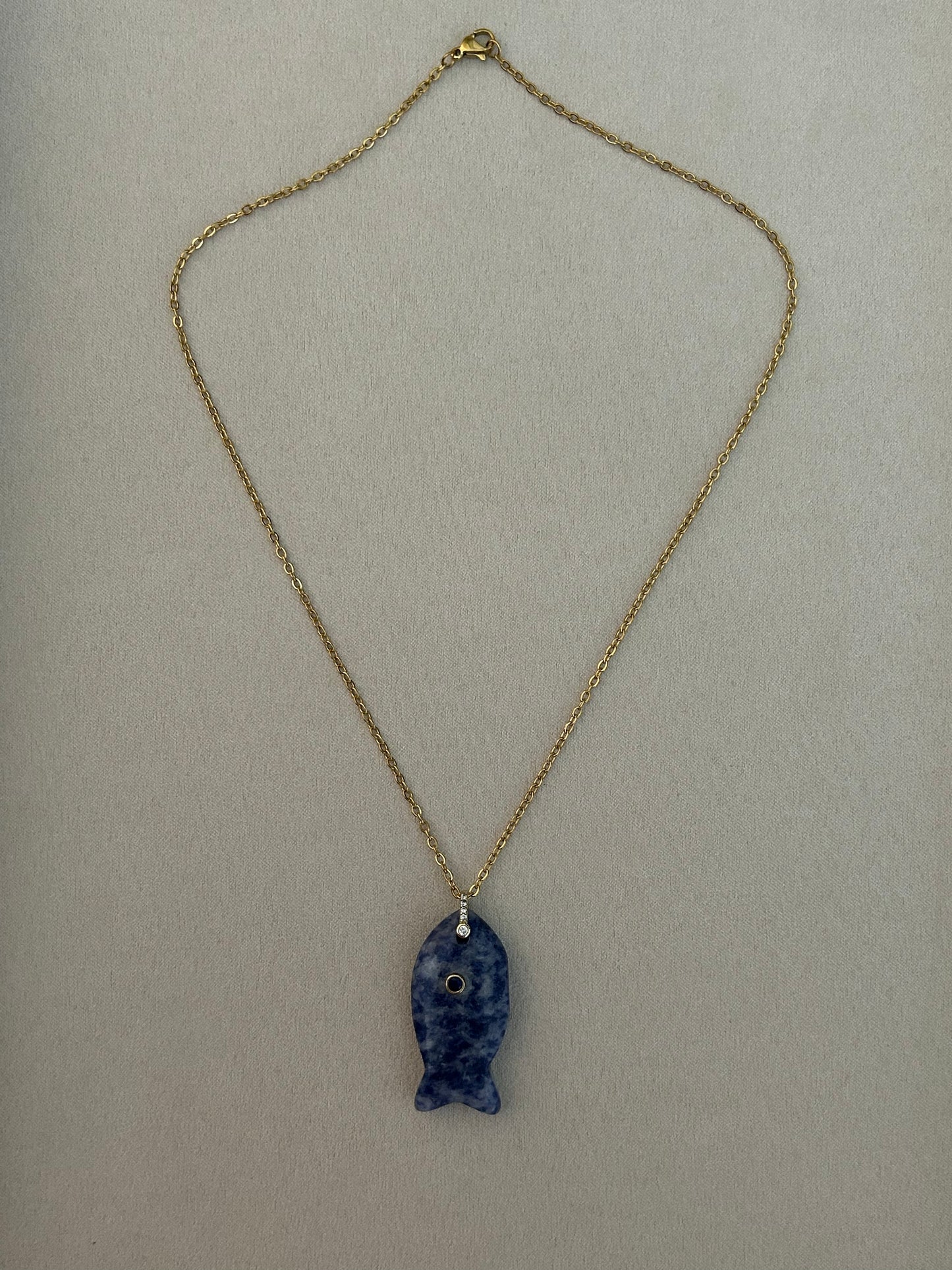 Matsya Sodalite Gemstone Necklace