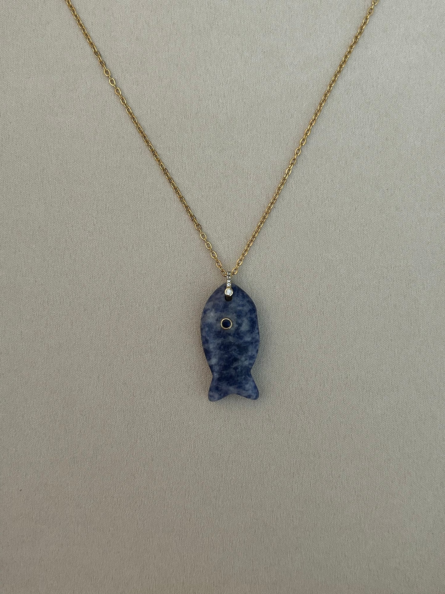 Matsya Sodalite Gemstone Necklace