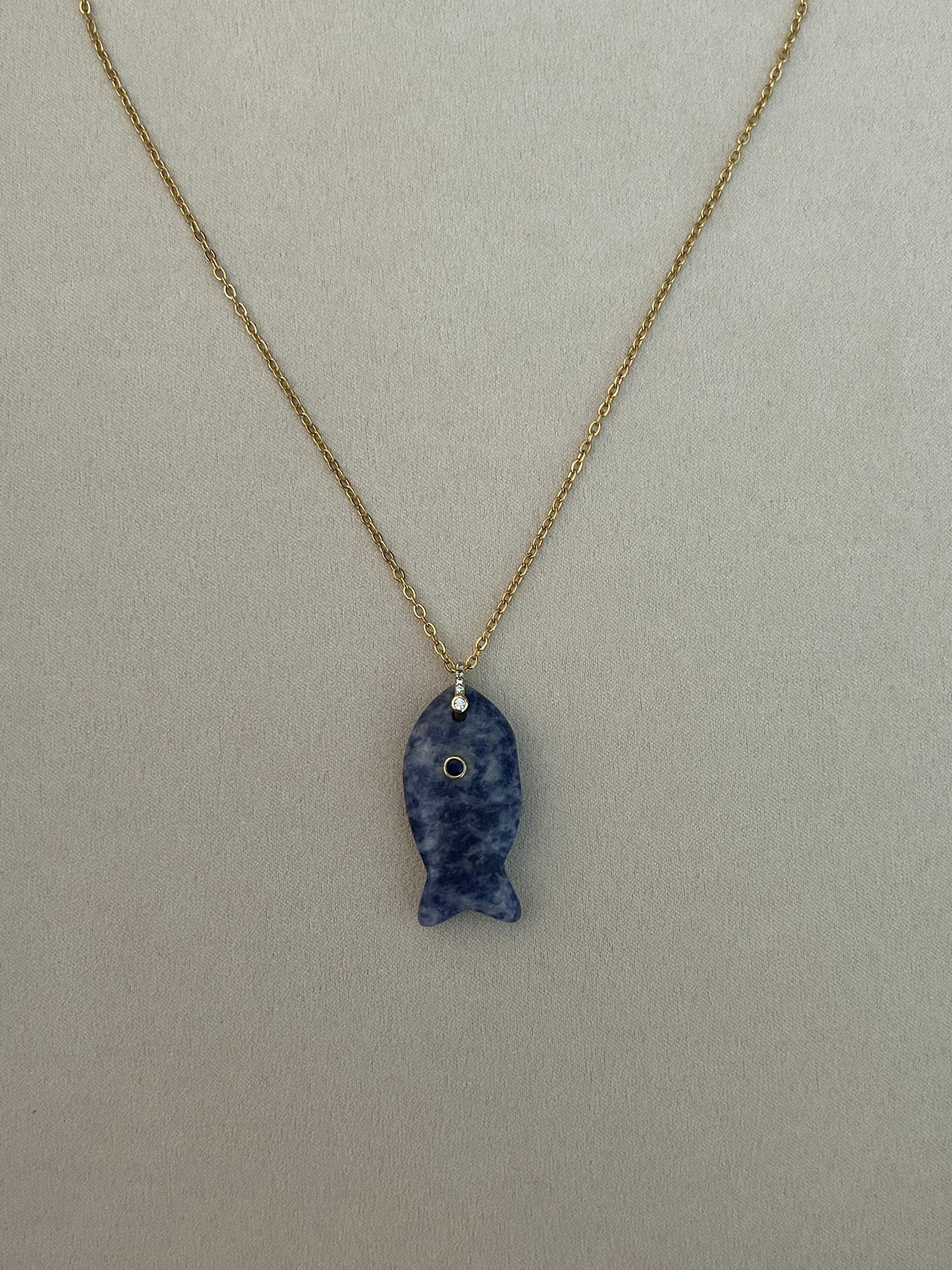 Matsya Sodalite Gemstone Necklace