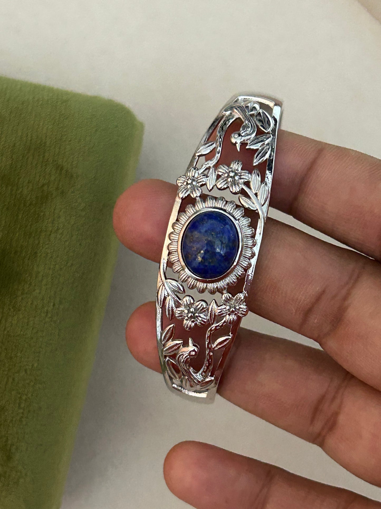 Aviary Lapis Cuff