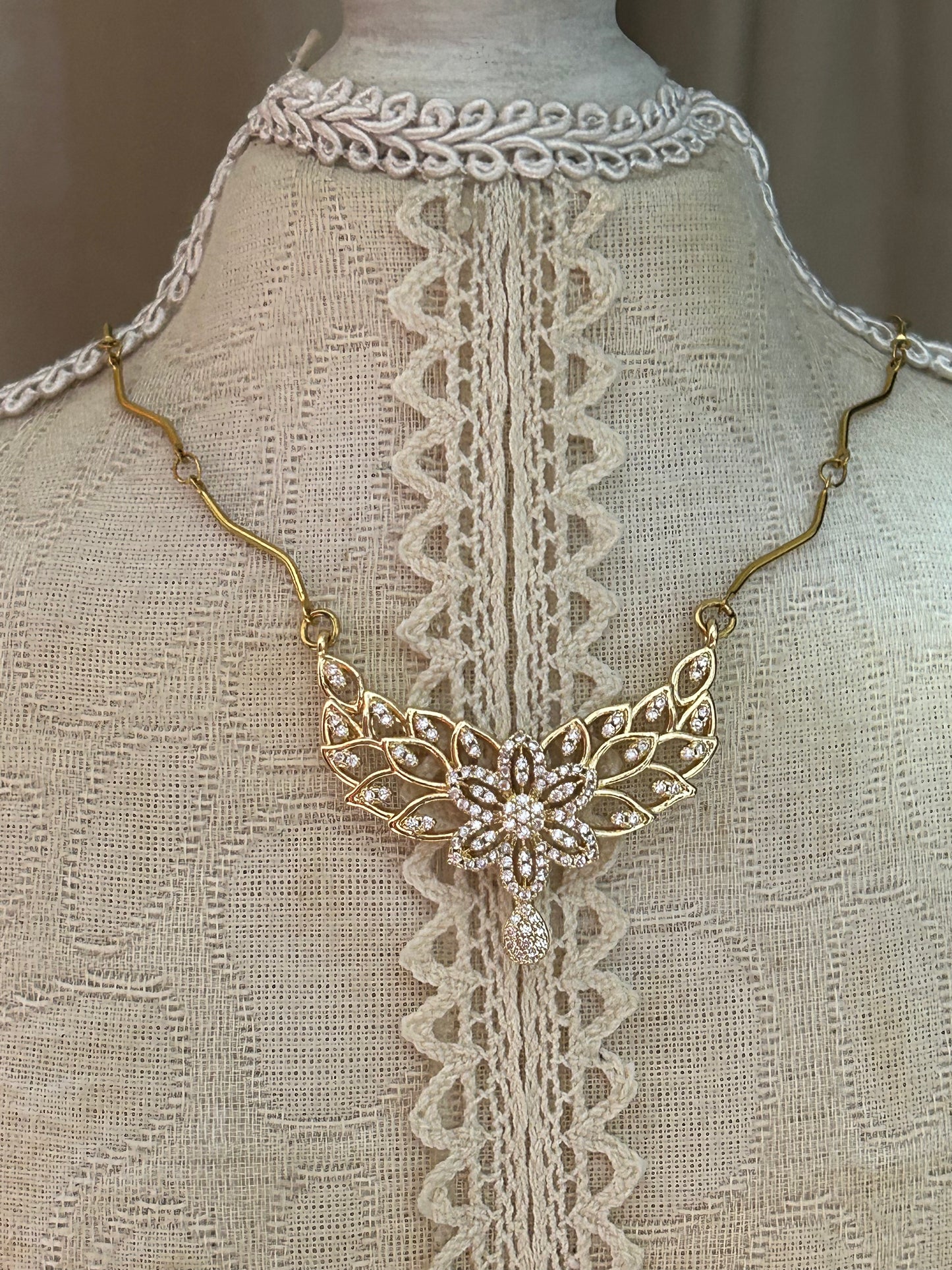 Livia Floral Wing Necklace