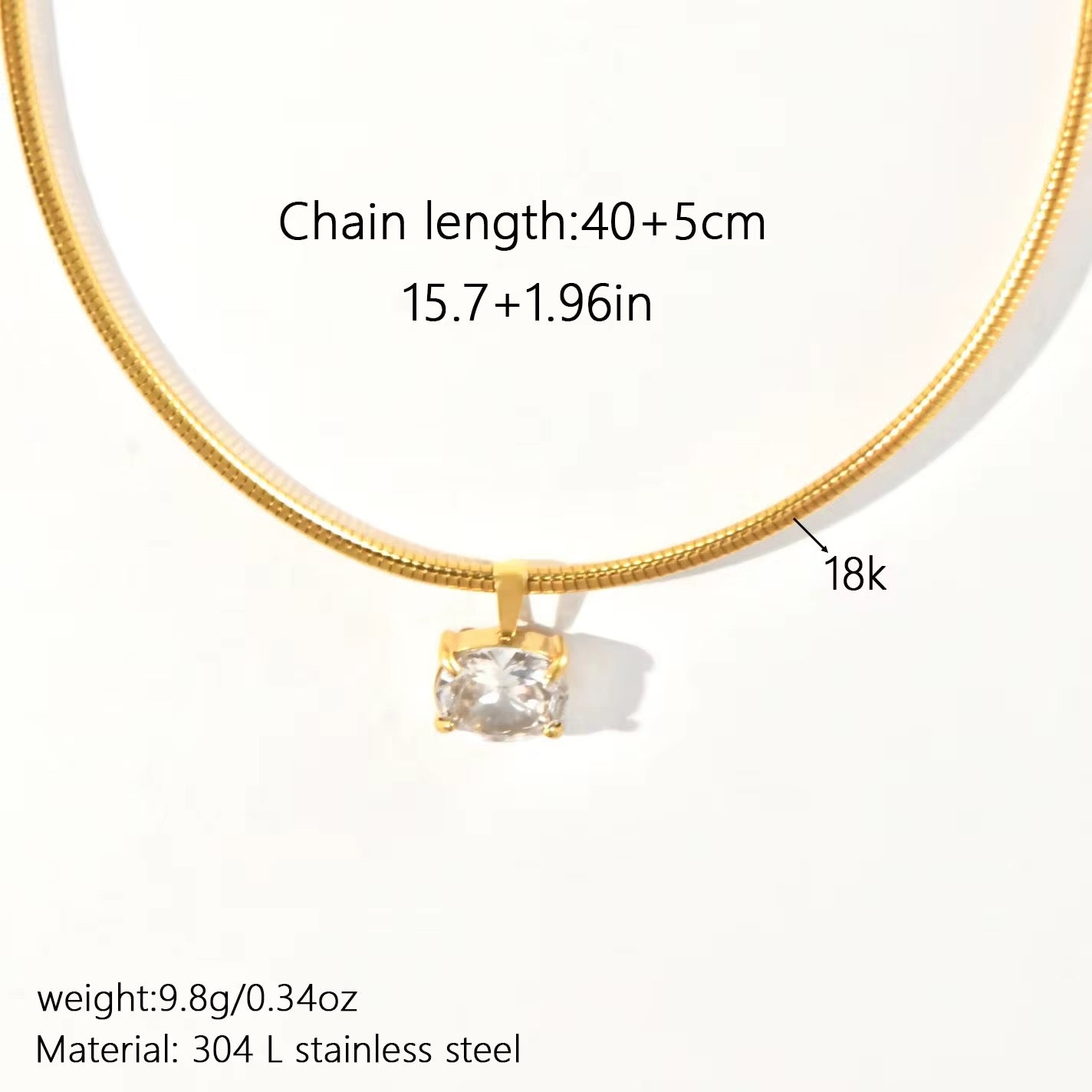 The Margot Solitaire Necklace