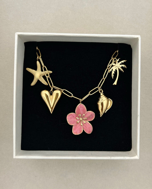 Nami Hibiscus Summer Charm Necklace