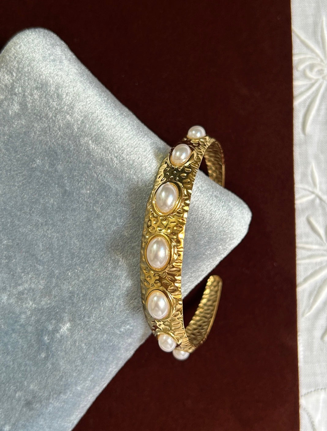 Nerina Pearl Cuff Bracelet