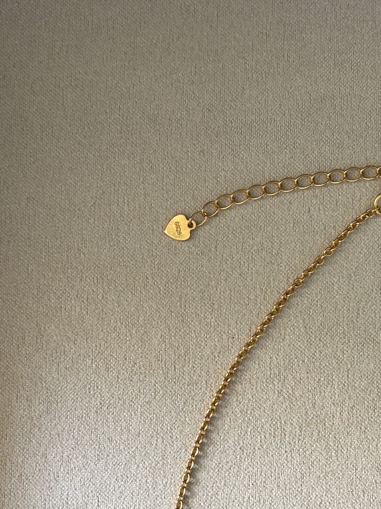 Nouvelle Vine Scroll Lavaliere ~ S925 Gold Plated