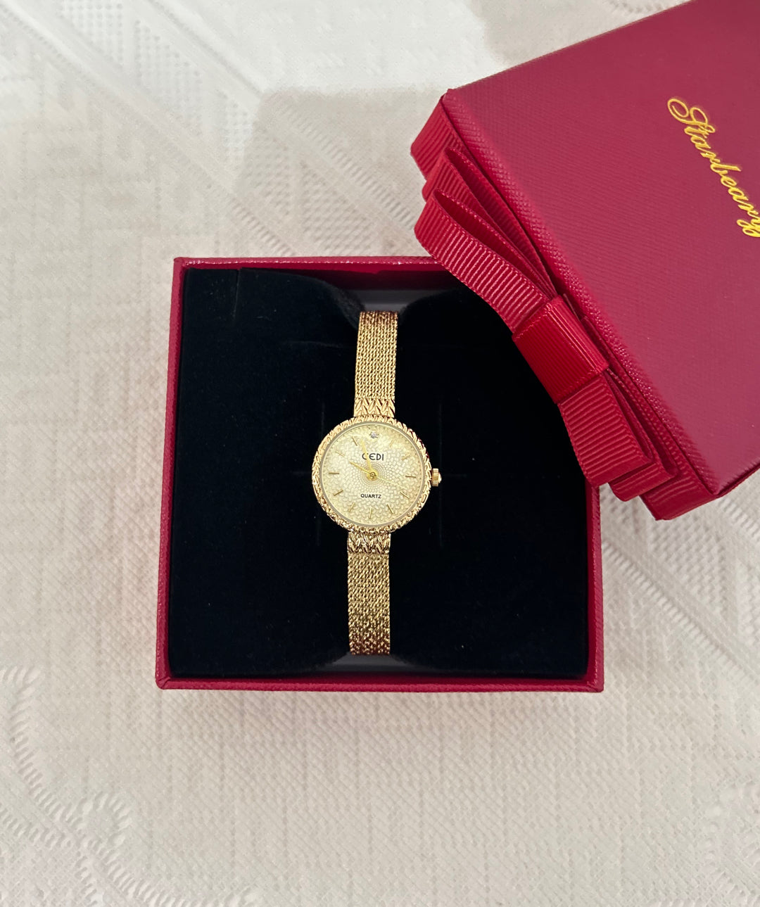 Elise 70s Style Mesh Watch
