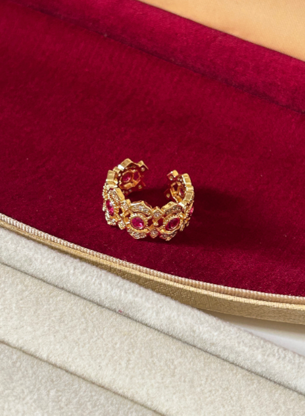 Mirabelle Zirconia Cuff Ring