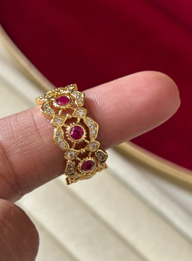 Mirabelle Zirconia Cuff Ring