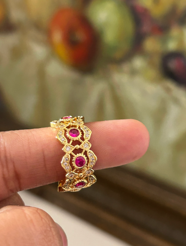 Mirabelle Zirconia Cuff Ring