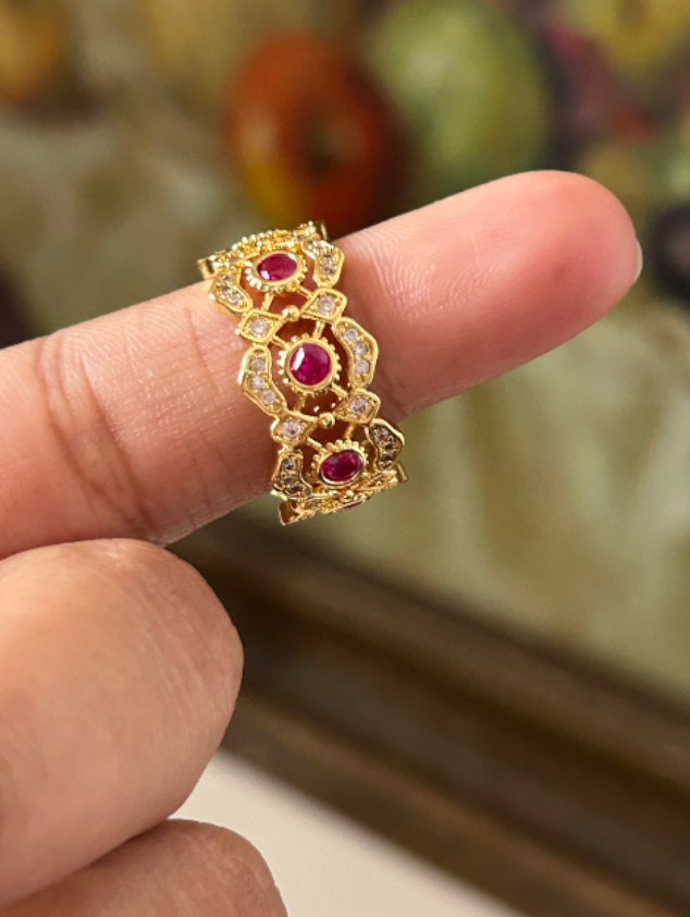 Mirabelle Zirconia Cuff Ring