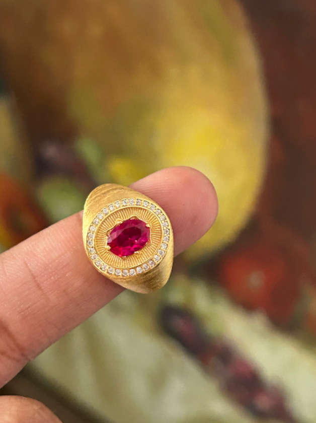 Symphony Gem Cuff Ring