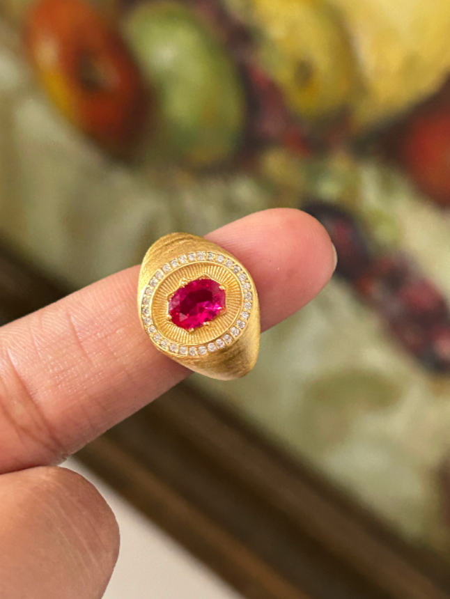 Symphony Gem Cuff Ring