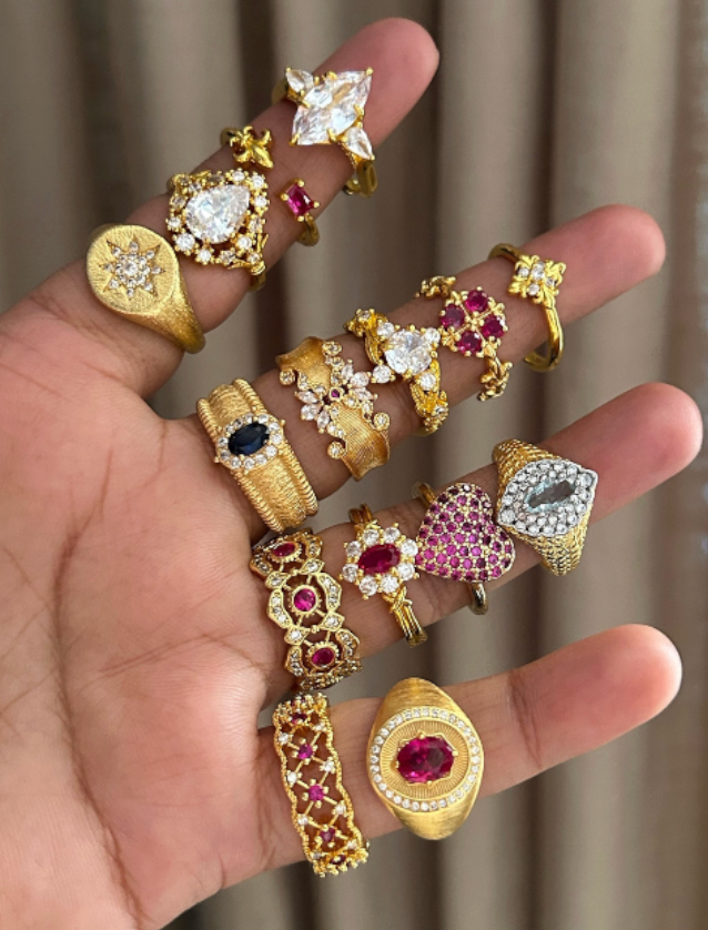 Symphony Gem Cuff Ring