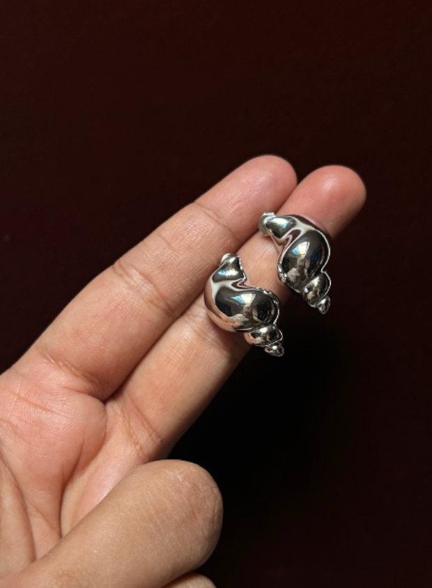 Conch Stainless Steel Stud Earrings