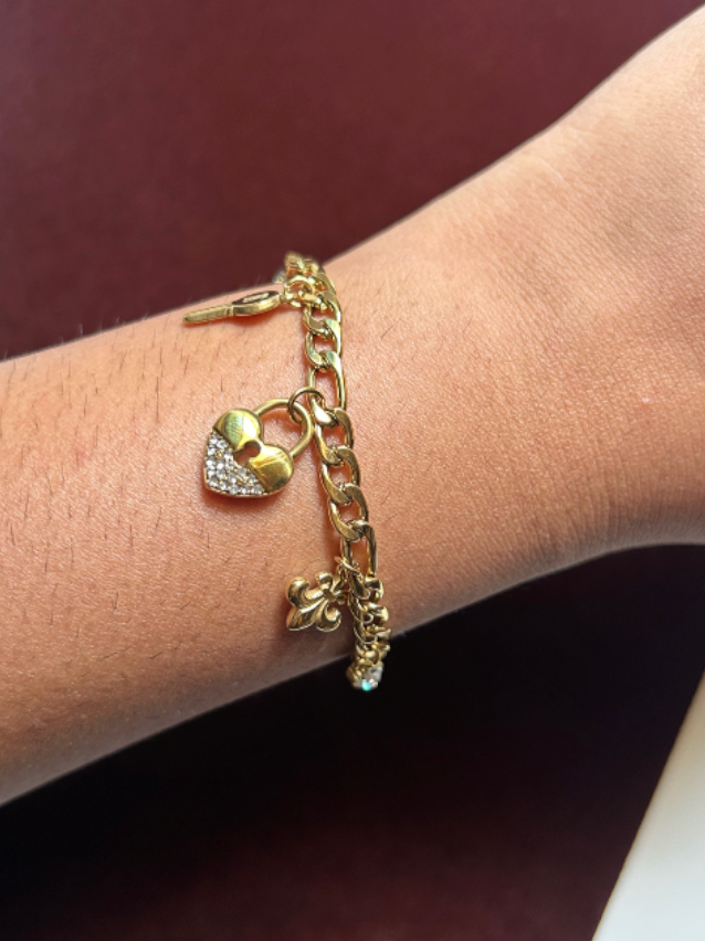 Key To My Heart Charm Bracelet
