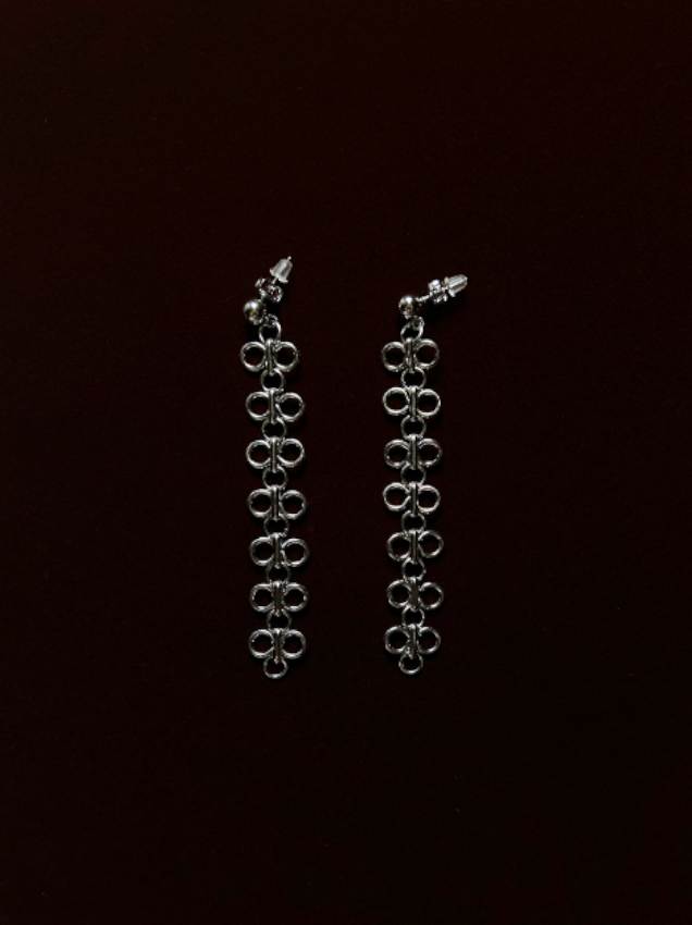 Clover Tassel 304 Stainless Steel Earrings