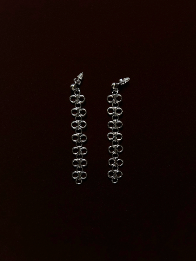 Clover Tassel 304 Stainless Steel Earrings