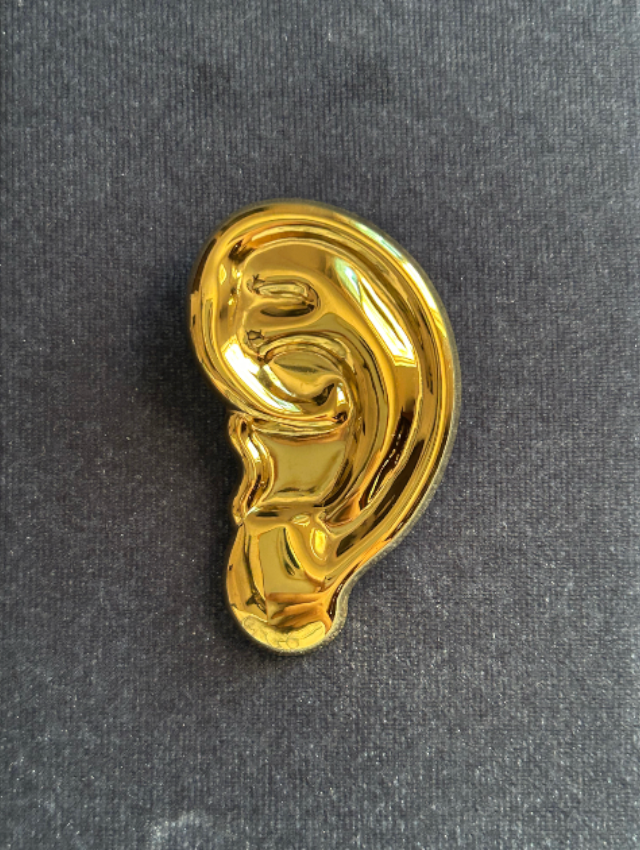 Sculpt Ear Stainless Steel Brooch