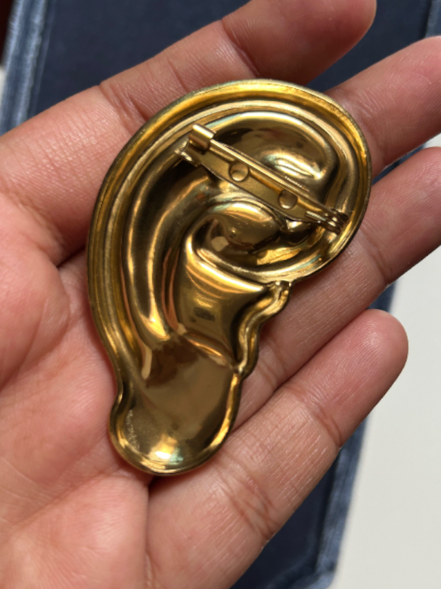 Sculpt Ear Stainless Steel Brooch