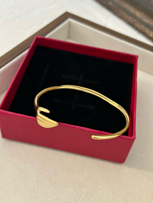 Embrace Gold Plated Stainless Steel Bracelet