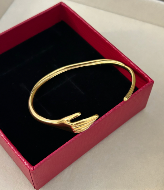 Embrace Gold Plated Stainless Steel Bracelet