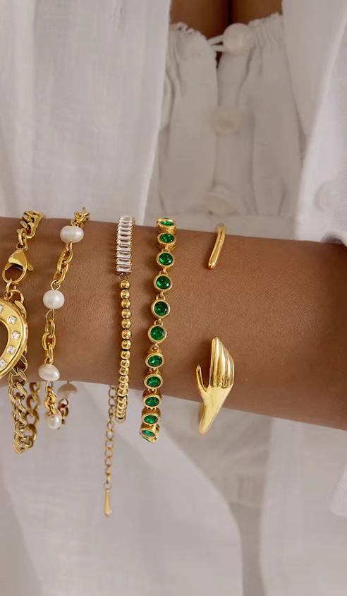 Embrace Gold Plated Stainless Steel Bracelet