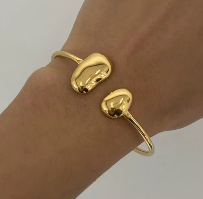 Nyla Open Cuff Adjustable Bracelet (Silver & Gold Sold Separately)