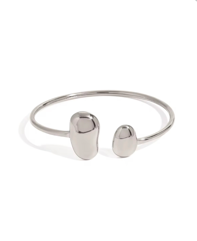 Nyla Open Cuff Adjustable Bracelet (Silver & Gold Sold Separately)