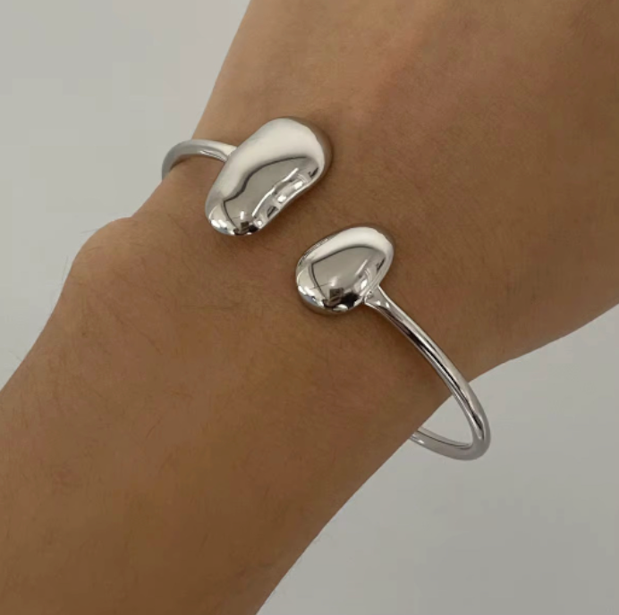 Nyla Open Cuff Adjustable Bracelet (Silver & Gold Sold Separately)