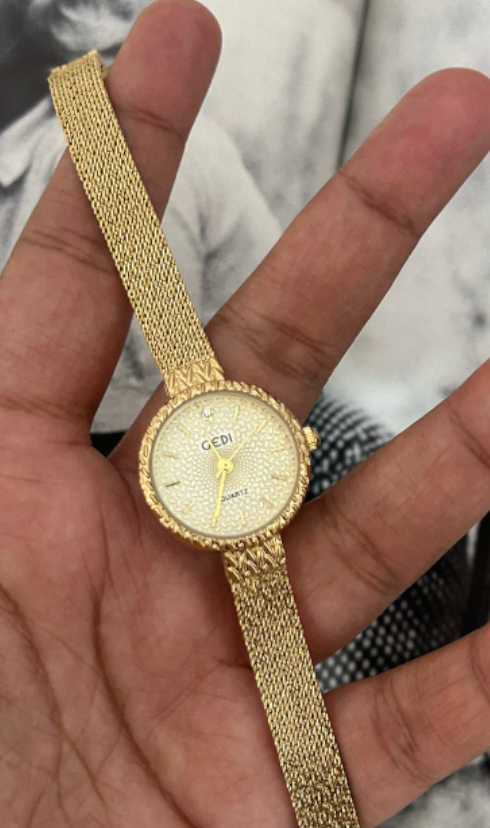Elise 70s Style Mesh Watch