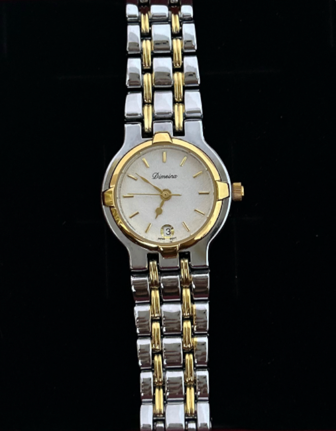Cressida (Displays Date) Watch - Dual Tone